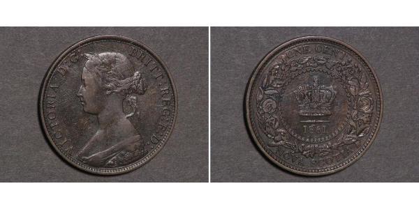 1 Cent 紐芬蘭與拉布拉多 青铜 维多利亚 (英国君主)