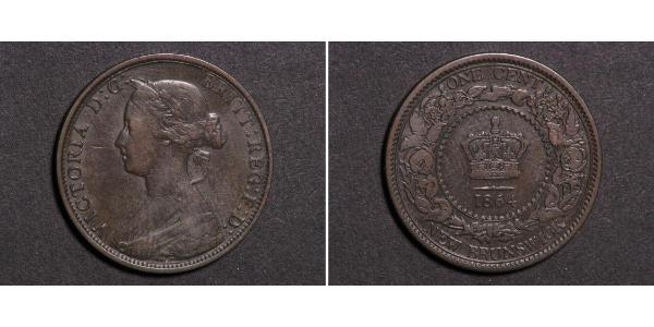 1 Cent 紐芬蘭與拉布拉多 青铜 维多利亚 (英国君主)