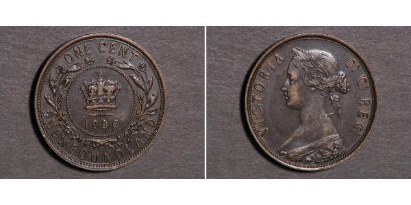 1 Cent 紐芬蘭與拉布拉多 青铜 维多利亚 (英国君主)