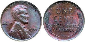 1 Cent 美利堅合眾國 (1776 - ) 青铜 亚伯拉罕·林肯