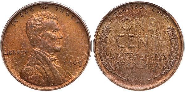 1 Cent 美利堅合眾國 (1776 - ) 青铜 亚伯拉罕·林肯