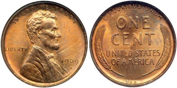 1 Cent 美利堅合眾國 (1776 - ) 青铜 亚伯拉罕·林肯