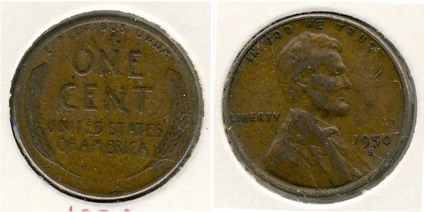 1 Cent 美利堅合眾國 (1776 - ) 青铜 亚伯拉罕·林肯