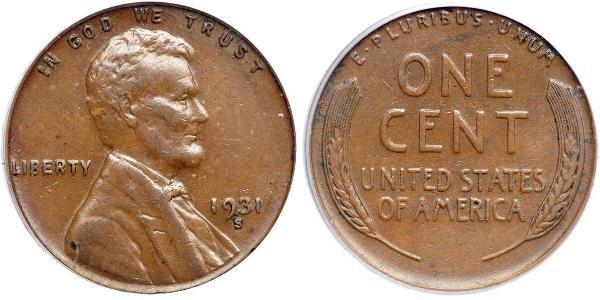 1 Cent 美利堅合眾國 (1776 - ) 青铜 亚伯拉罕·林肯