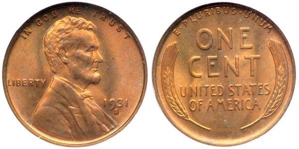 1 Cent 美利堅合眾國 (1776 - ) 青铜 亚伯拉罕·林肯