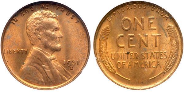 1 Cent 美利堅合眾國 (1776 - ) 青铜 亚伯拉罕·林肯