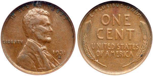 1 Cent 美利堅合眾國 (1776 - ) 青铜 亚伯拉罕·林肯