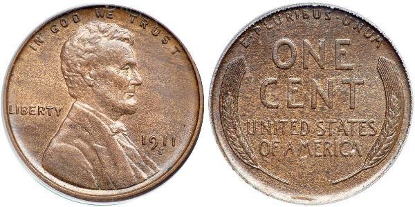 1 Cent 美利堅合眾國 (1776 - ) 青铜 亚伯拉罕·林肯