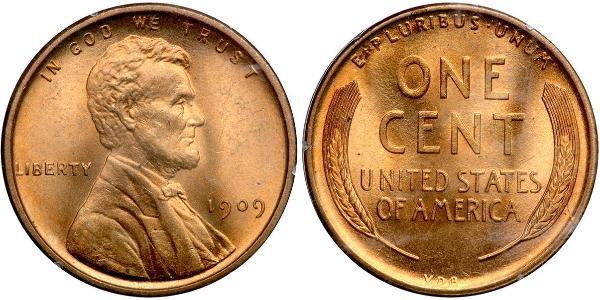 1 Cent 美利堅合眾國 (1776 - ) 青铜 亚伯拉罕·林肯