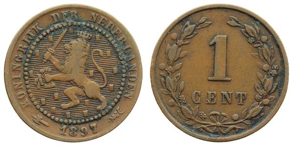 1 Cent 荷兰王国 青铜 
