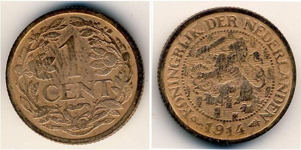 1 Cent 荷兰王国 青铜 