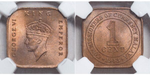 1 Cent 馬來聯邦 青铜 乔治六世 (1895-1952)