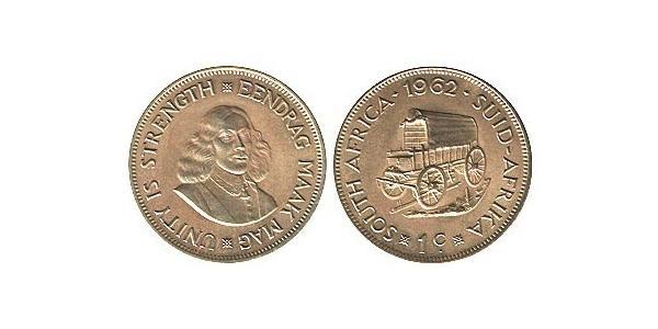 1 Cent South Africa 黃銅 