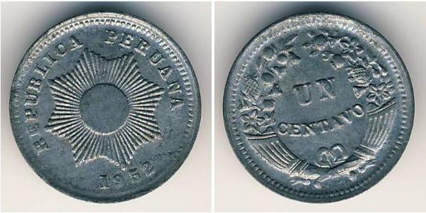 1 Centavo Perú Aluminio 