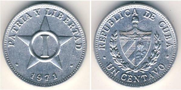 1 Centavo Cuba Aluminium 