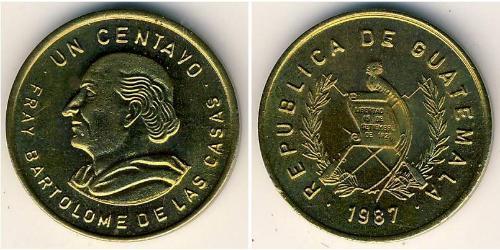 1 Centavo Republic of Guatemala (1838 - ) Brass 