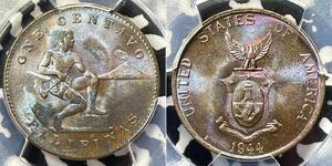 1 Centavo Filipinas Bronce 