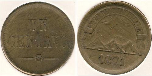 1 Centavo Guatemala Bronze 