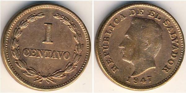 1 Centavo Salvador Bronze 