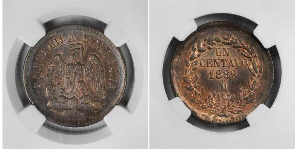 1 Centavo United Mexican States (1867 - ) Copper 