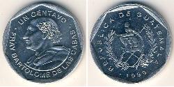 1 Centavo Republic of Guatemala (1838 - ) Copper/Nickel 