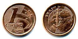 1 Centavo Brésil Cuivre/Acier 
