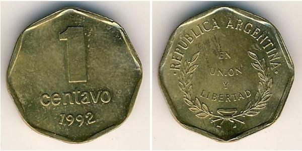 1 Centavo República Argentina (1861 - ) Latón 