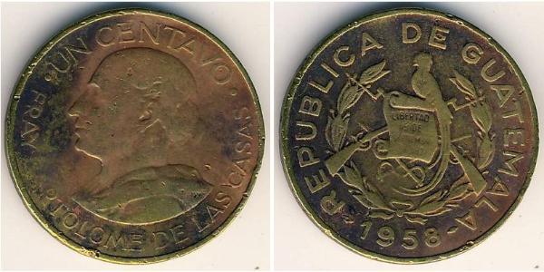 1 Centavo Guatemala (1838 - ) Ottone 
