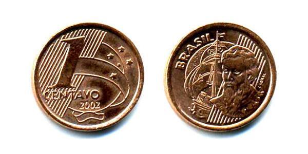 1 Centavo Brasile Rame/Acciaio 