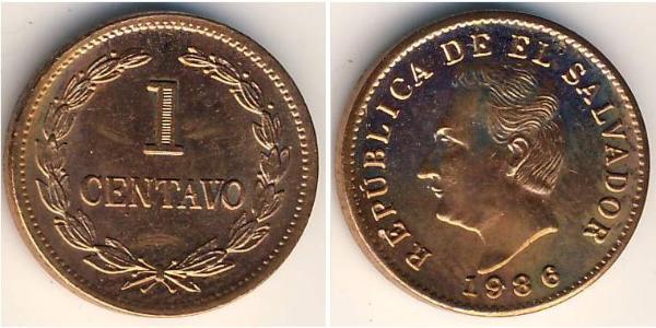 1 Centavo El Salvador Rame/Acciaio 