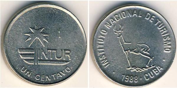 1 Centavo Cuba 銅/镍 