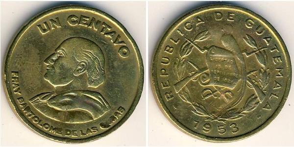 1 Centavo 危地马拉 黃銅 