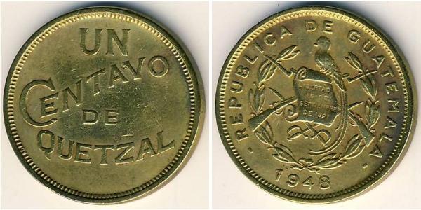 1 Centavo 危地马拉 黃銅 