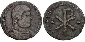 1 Centenionalis Imperio romano (27BC-395) Bronce Magnencio (303-353)