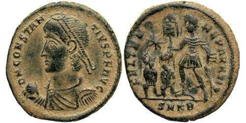 1 Centenionalis Imperio romano (27BC-395) Bronce Constancio II (317 - 361)