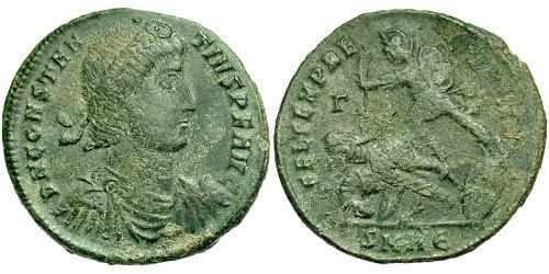 1 Centenionalis Imperio romano (27BC-395) Bronce Constancio II (317 - 361)