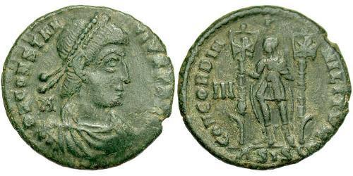 1 Centenionalis Imperio romano (27BC-395) Bronce Constancio II (317 - 361)