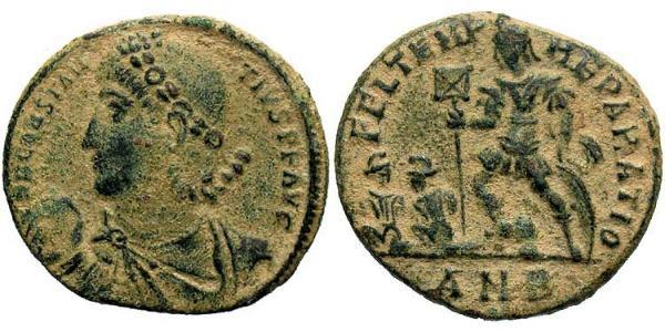 1 Centenionalis Imperio romano (27BC-395) Bronce Constancio II (317 - 361)