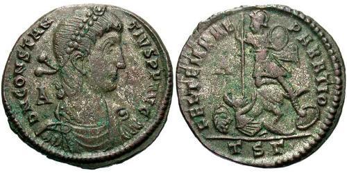 1 Centenionalis Empire romain (27BC-395) Bronze Constance II (317 - 361)