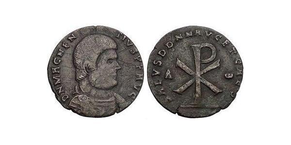 1 Centenionalis Roman Empire (27BC-395) Bronze Magnentius (303-353)