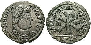 1 Centenionalis Römische Kaiserzeit (27BC-395) Bronze Magnentius (303-353)
