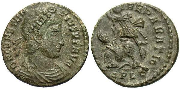 1 Centenionalis Römische Kaiserzeit (27BC-395) Bronze Constantius II(317 - 361)