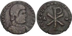 1 Centenionalis Impero romano (27BC-395) Bronzo Magnenzio (303-353)