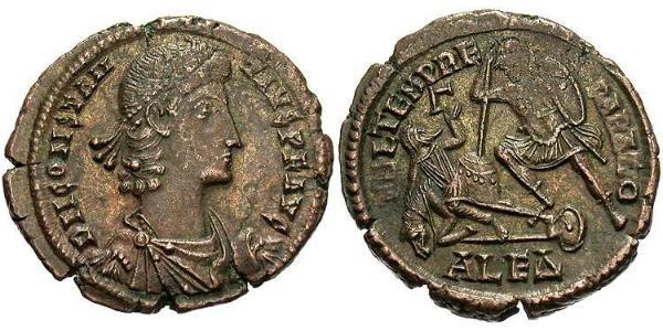 1 Centenionalis Impero romano (27BC-395) Bronzo Costanzo II (317 - 361)
