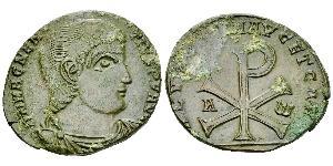 1 Centenionalis Римская империя (27BC-395) Бронза Магн Магненций (303-353)