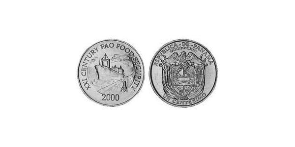 1 Centesimo Republic of Panama Aluminium 