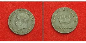 1 Centesimo Reino de Italia (1805–1814) Cobre Napoleón Bonaparte(1769 - 1821)