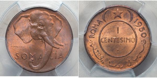 1 Centesimo Somalia Cobre/Latón 