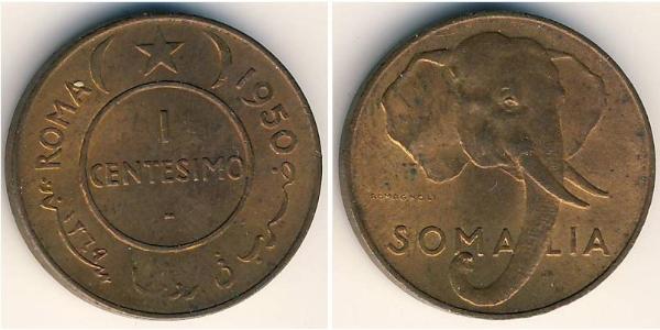1 Centesimo Somalia Copper/Brass 