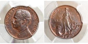 1 Centesimo Kingdom of Italy (1861-1946) Kupfer 
